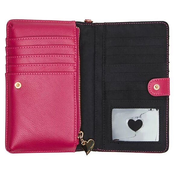 Betsey Johnson Kitsch Book Of Love Wristlet Pink New Sealed - Picture 5 of 11